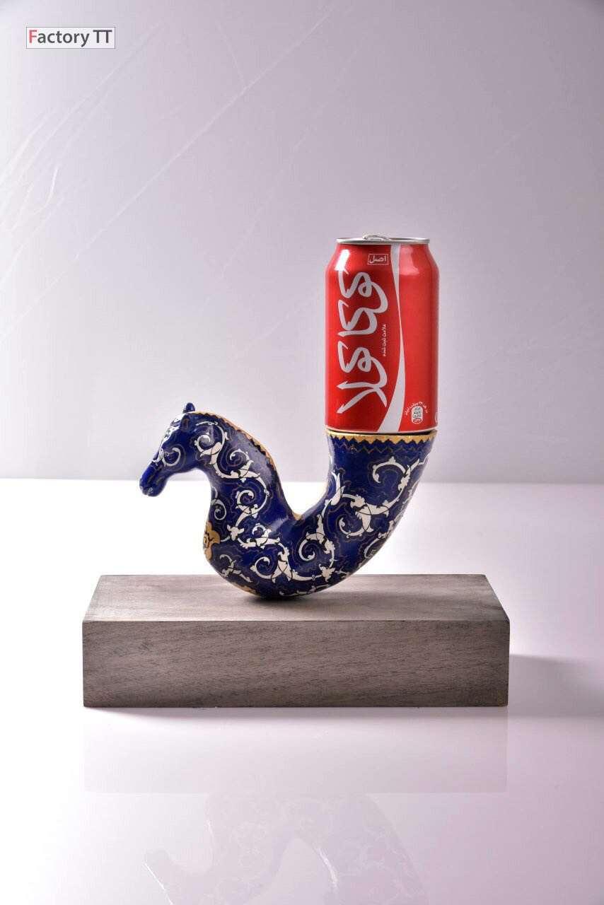 Roohangiz Safarinezhade, ASP, 2017, “ASP”, 2018, sculpture, Recycle plastic Bottle, Bronze 30 x 30 x 20 cm